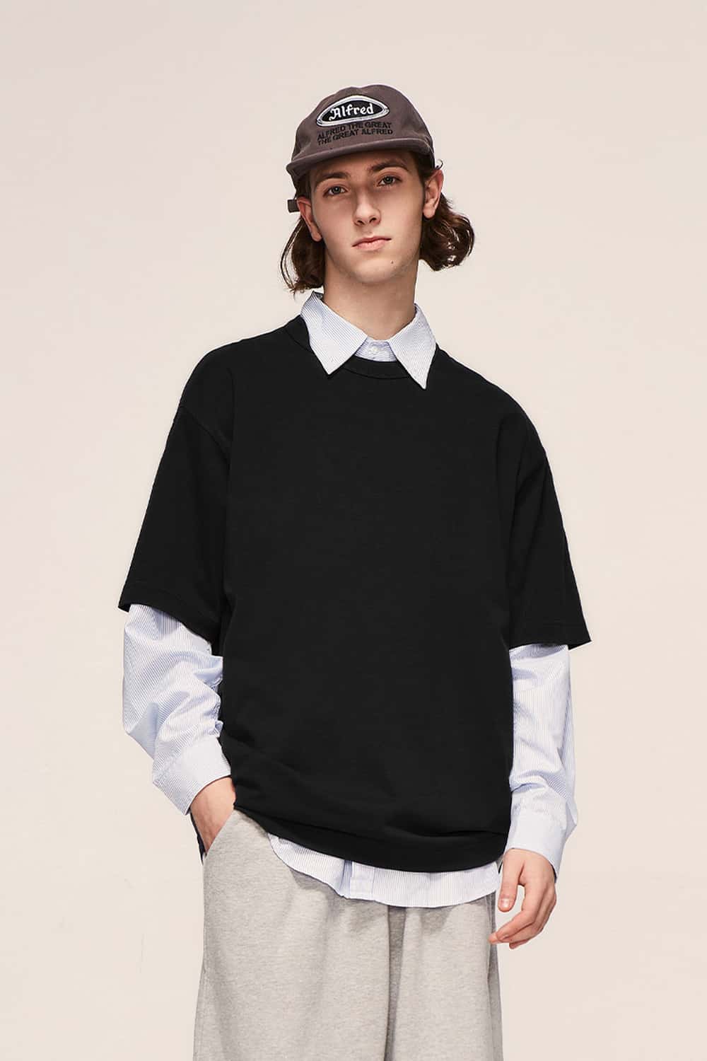 Heavyweight Drop Shoulder T-Shirt - Black
