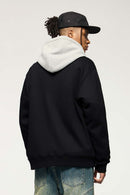 Fleece Snap-Front Cardigan Jacket - Black