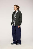 Fleece Snap-Front Cardigan Jacket - Dark Gray