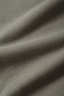 Frog-Closure Fleece Hooded Jacket - Grayish Green