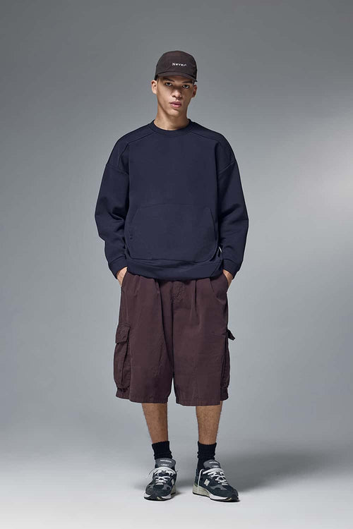 Stretch Fleece Pocket Sweatshirt - Eclipse Blue