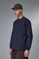 Stretch Fleece Pocket Sweatshirt - Eclipse Blue
