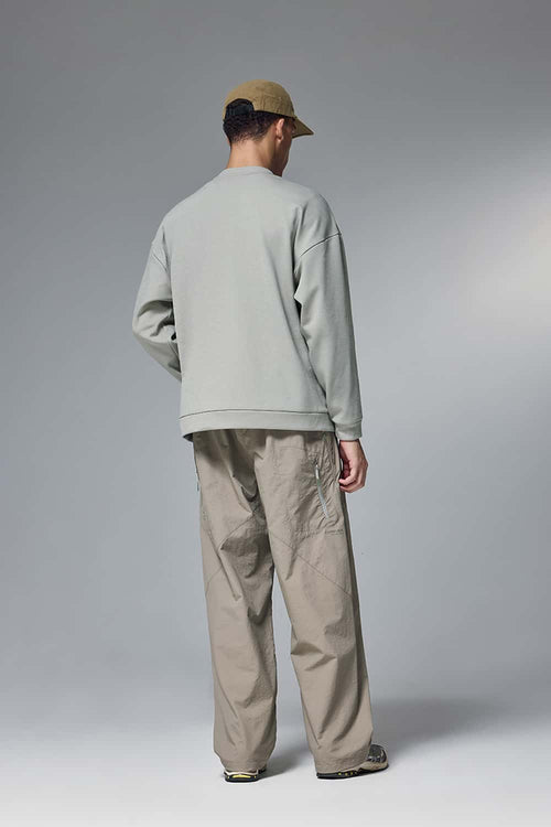 Stretch Fleece Pocket Sweatshirt - Stone Gray
