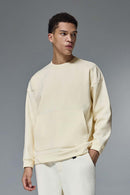 Stretch Fleece Pocket Sweatshirt - White