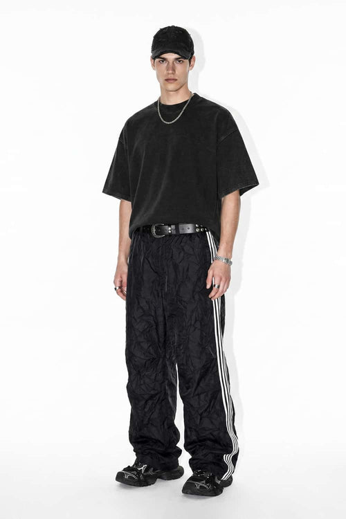 Washed Boxy Short Sleeve Tee - Black