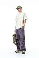 Convertible Utility Cargo Pants - Dark Purple