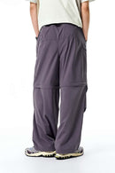 Convertible Utility Cargo Pants - Dark Purple