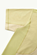Paneled Quick-Dry Short Sleeve Tee - Yellow