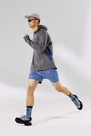 Quick-Dry Hooded Long Sleeve Tee - Gray