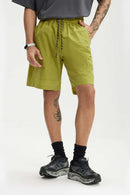 Quick-Dry Drawstring Utility Shorts - Green