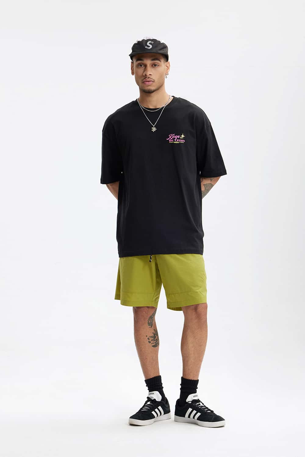 Quick-Dry Drawstring Utility Shorts - Green