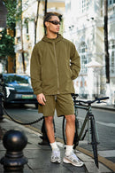 Quick-Dry Drawstring Utility Shorts - Moss Green
