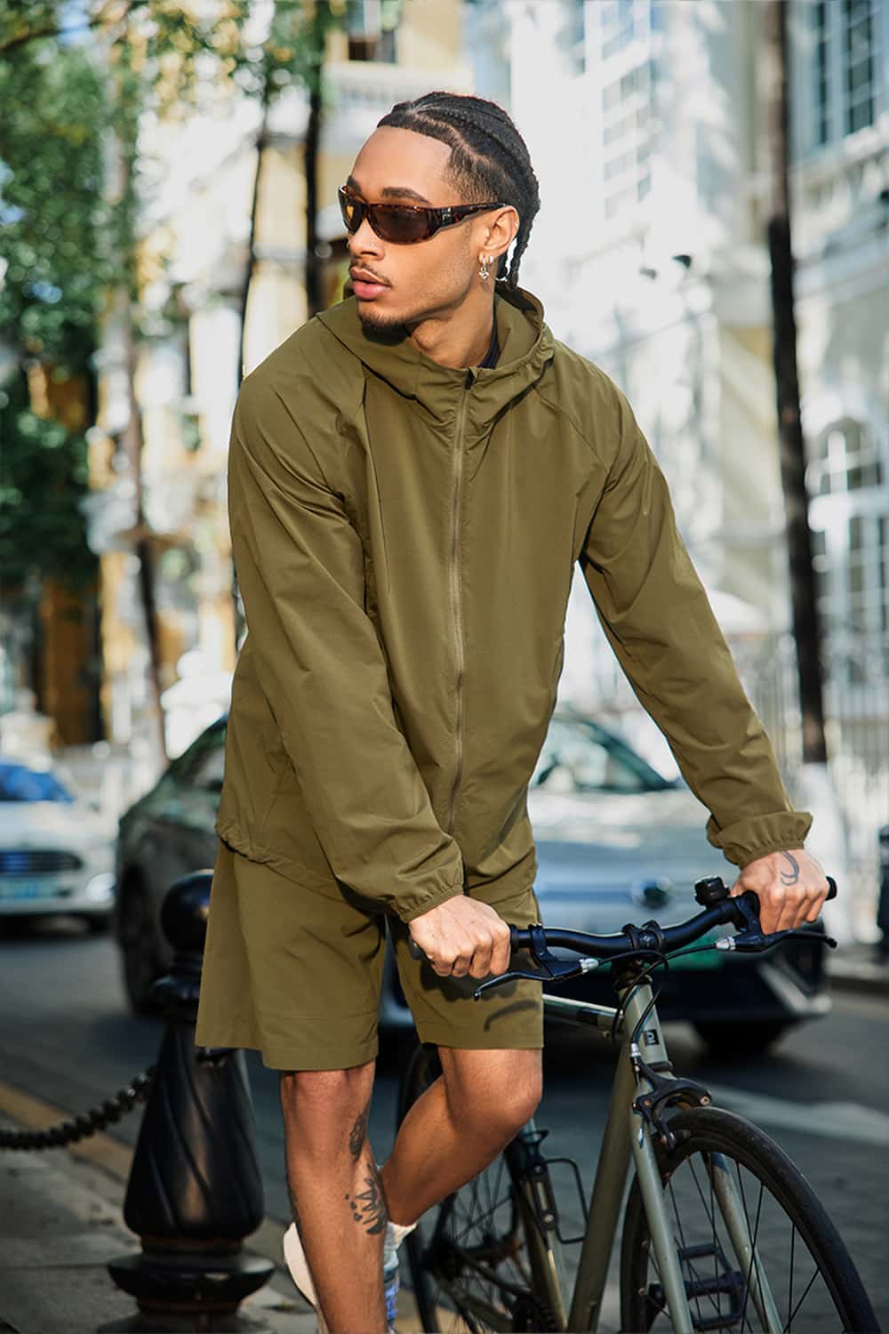 Quick-Dry Drawstring Utility Shorts - Moss Green