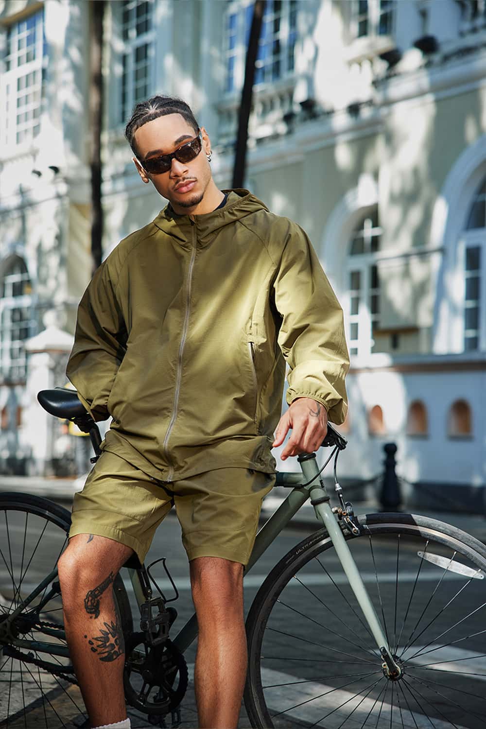 Quick-Dry Drawstring Utility Shorts - Moss Green
