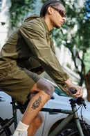 Quick-Dry Drawstring Utility Shorts - Moss Green