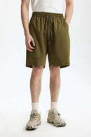 Quick-Dry Drawstring Utility Shorts - Moss Green