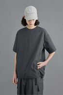 Nylon Loose Fit Short Sleeve Tee - Wilderness Gray