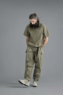 Tapered Utility Cargo Pants - Trunk Brown