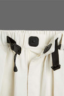 Tapered Utility Cargo Pants - White