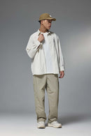 Minimal Relaxed Nylon Pants - Trunk Brown