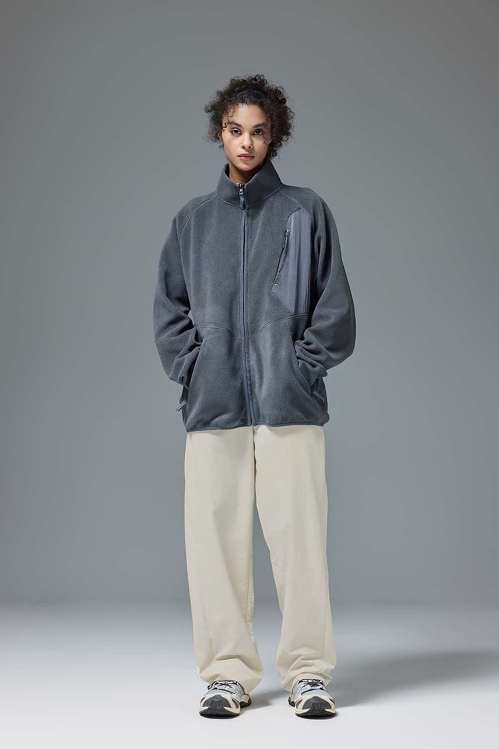 Minimal Relaxed Nylon Pants - White