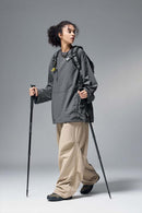 Nylon Drawstring Hem Pullover - Wilderness Gray