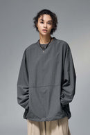 Nylon Drawstring Hem Pullover - Wilderness Gray