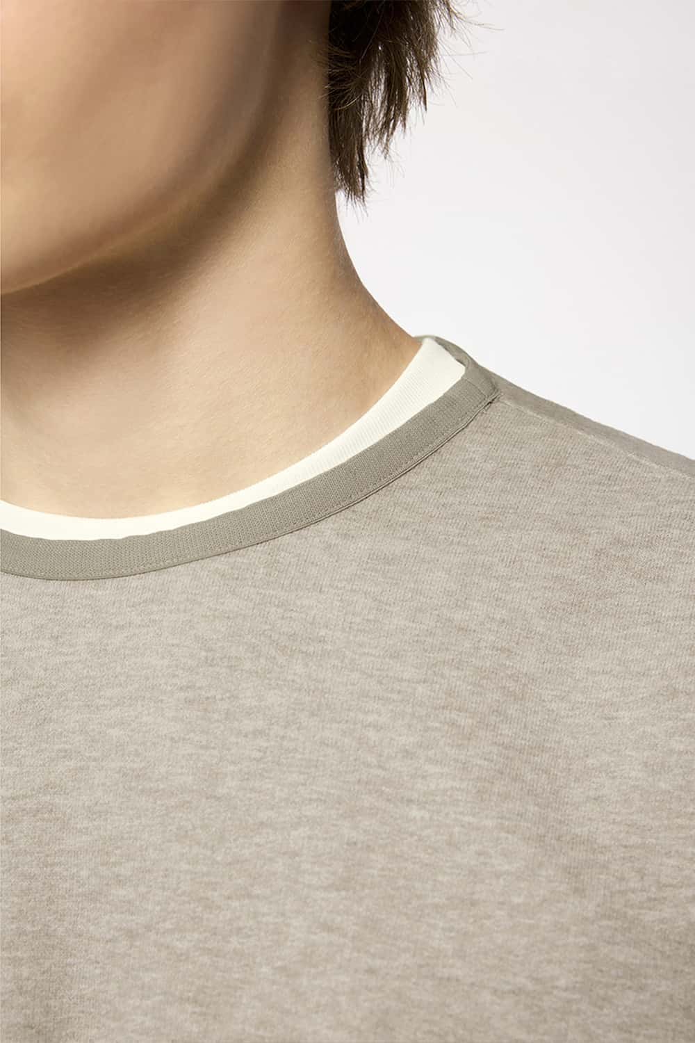 Loose Fleece Crewneck Sweatshirt - Heather Gray