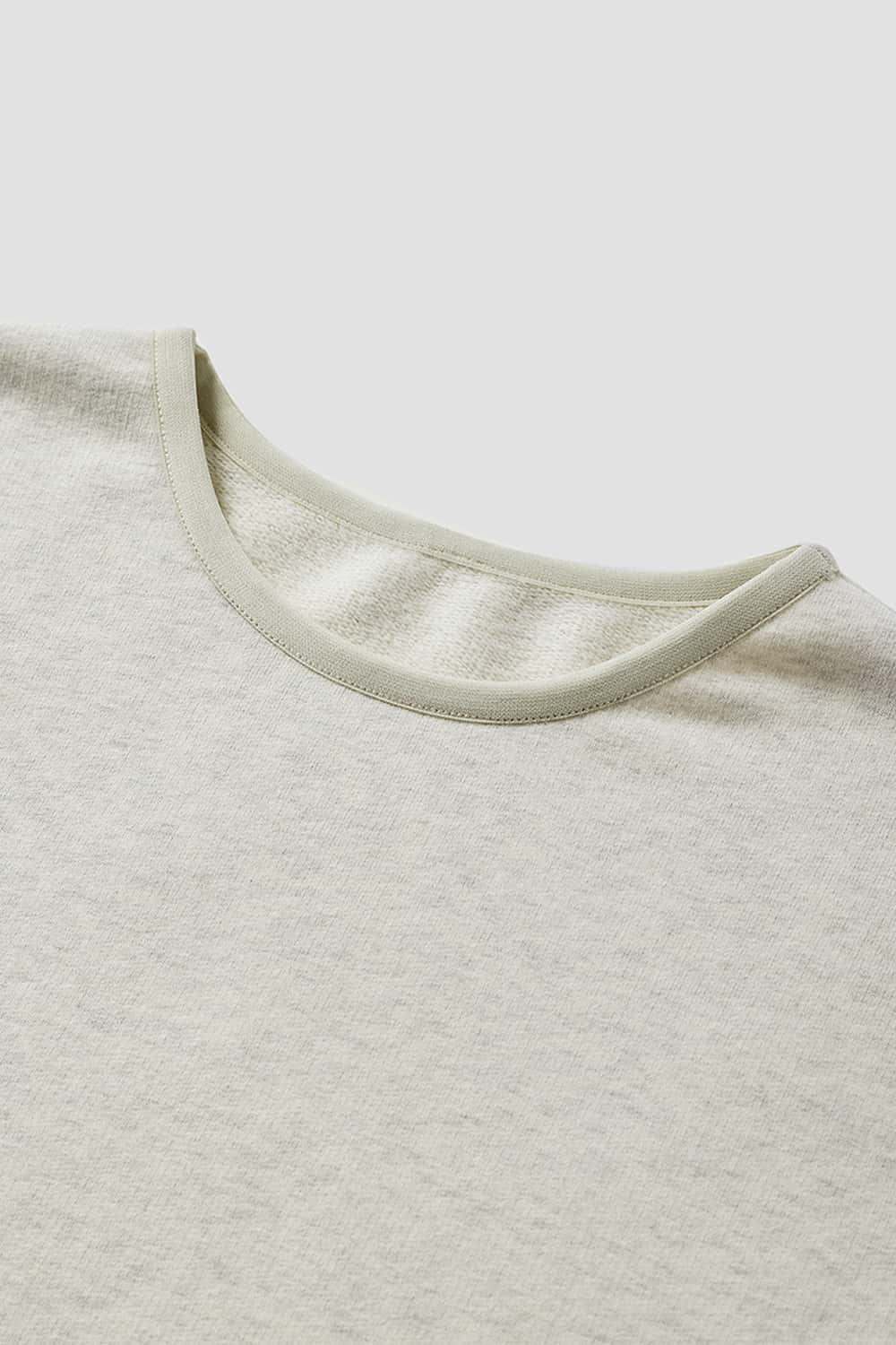 Loose Fleece Crewneck Sweatshirt - Heather Gray