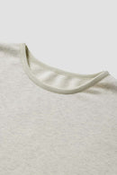 Loose Fleece Crewneck Sweatshirt - Heather Gray