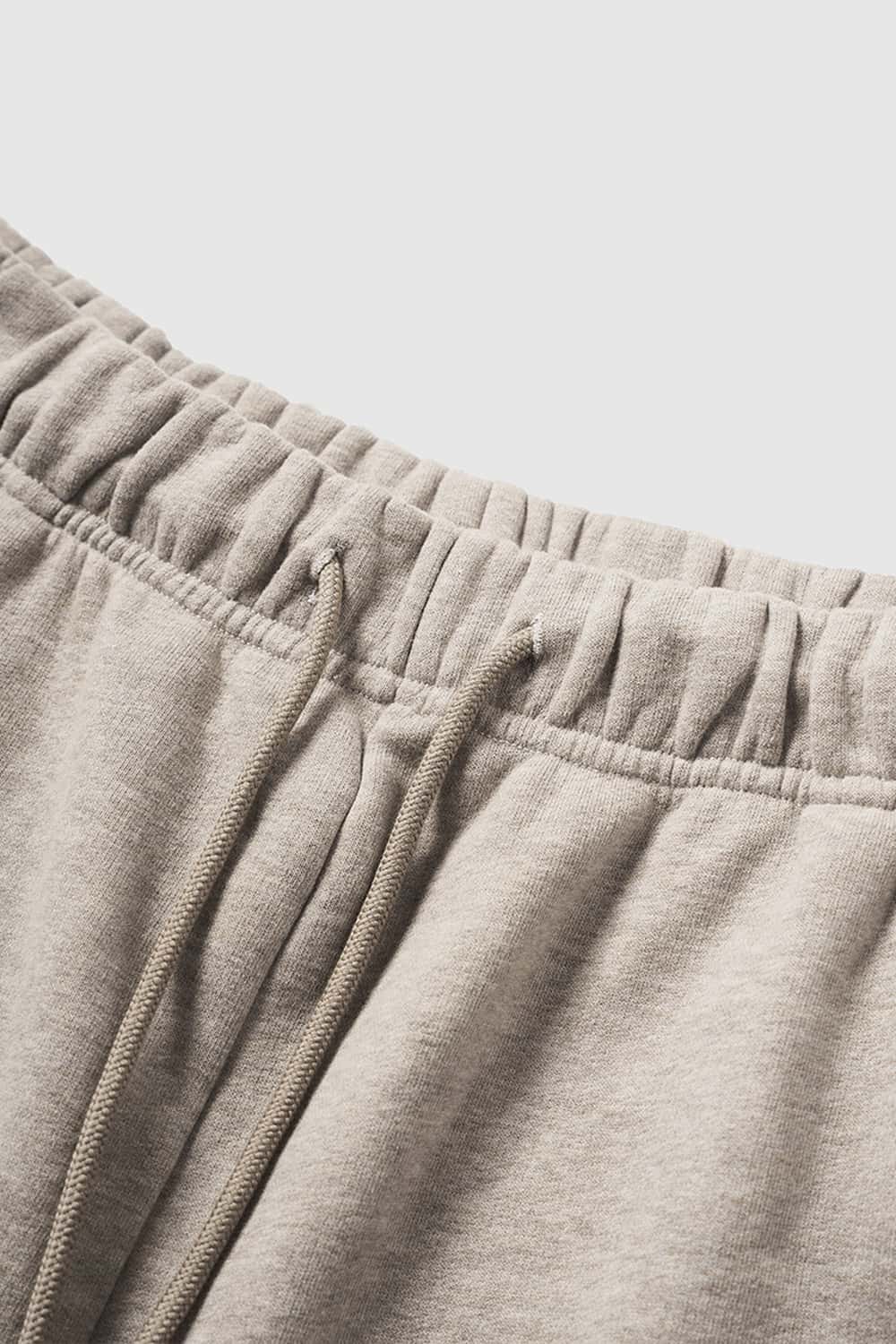 Fleece Straight-Leg Sweatpants - Heather Gray