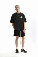 Drawstring Sweat Shorts - Active Black