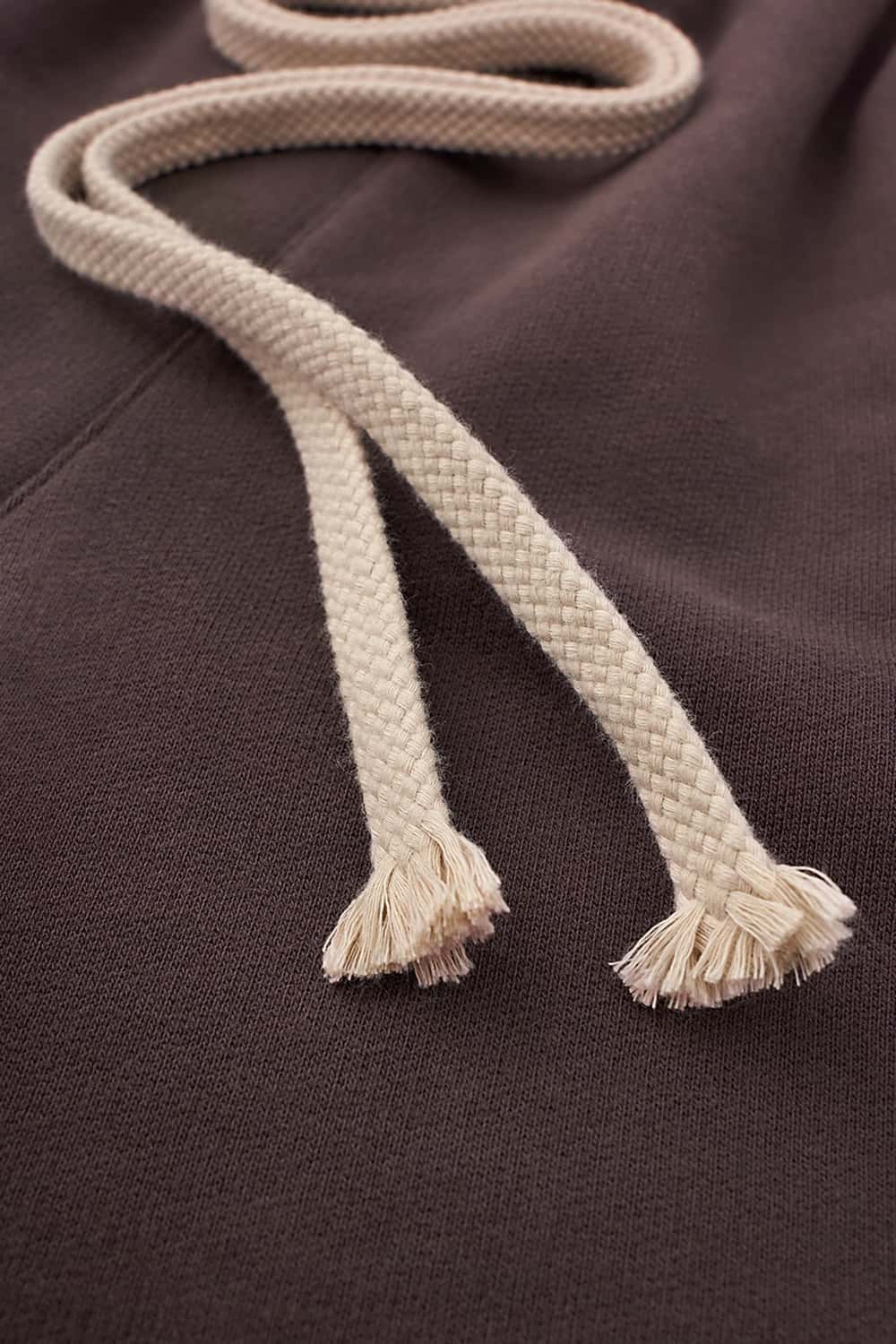Drawstring Sweat Shorts - Coffee