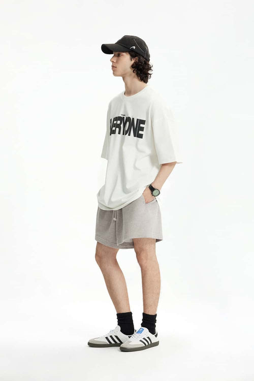 Drawstring Sweat Shorts - Heather Gray