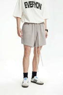 Drawstring Sweat Shorts - Heather Gray
