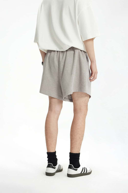 Drawstring Sweat Shorts - Heather Gray