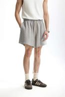 Drawstring Sweat Shorts - Heather Gray