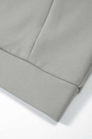 Fleece Stand-Collar Zip Jacket - Layered Rock Gray