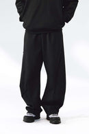 Lightweight Curved-Leg Stretch Pants - Black