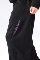 Lightweight Curved-Leg Stretch Pants - Black