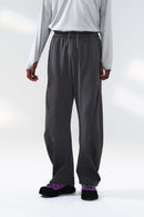 Lightweight Curved-Leg Stretch Pants - Dark Gray