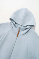 Stretch Full-Zip Hooded Jacket - Blue