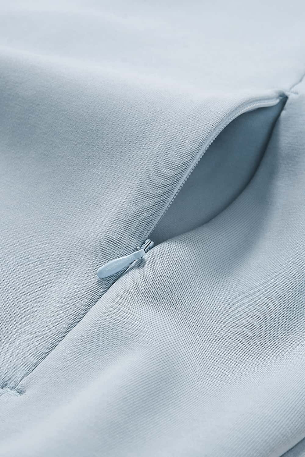 Stretch Full-Zip Hooded Jacket - Blue