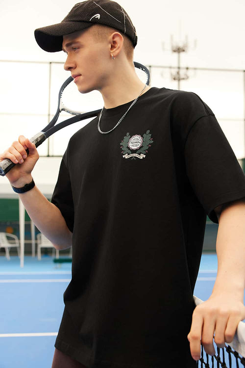 Graphic Loose Fit T-Shirt - Black