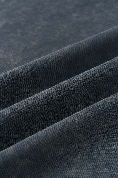 Washed Gradient Graphic T-Shirt - Dark Gray