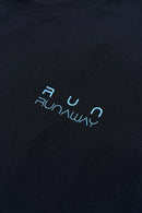 Gradient Letter Graphic T-Shirt - Black