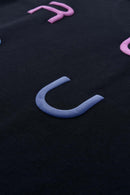 Gradient Letter Graphic T-Shirt - Black