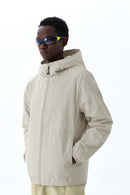 Water-Repellent Insulated Hooded Jacket - Khaki