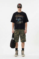 Vintage Graphic Loose Fit T-Shirt - Active Black