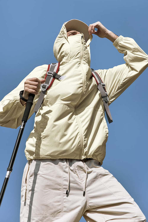 Outdoor UPF Hooded Sun Jacket - Yellow
